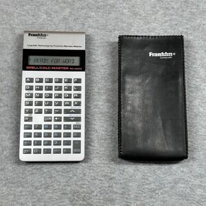 Vintage Franklin Spell/Calc Master Handheld SC-1800 1988‎ w/ Case Tested